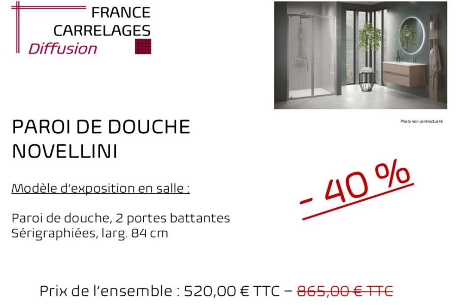 DESTOCKAGE PAROI DOUCHE