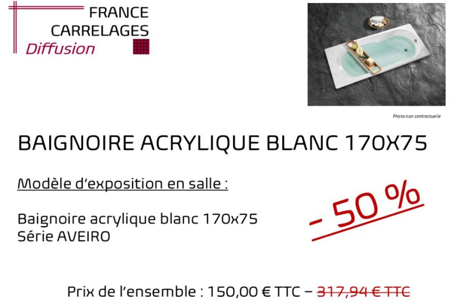 DESTOCKAGE BAIGNOIRE